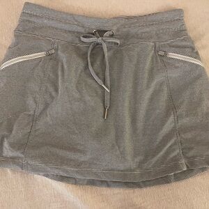 Navy & White Skort with Drawstring